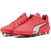 Image de Puma, Unisexe, Chaussures de football, King Ultimate Fg/Ag (42), Blanc, Rouge