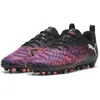 Image de Puma, Garçons, Chaussures de football, Future 8 Play mg Jr (36), Rouge, Blanc, Noir