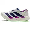 Image de adidas Adizero Adios Pro 4 Blanc Core Violet Lime Burst Baskets Homme Violet Collegiate-JR1656 42