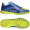 Image de Adidas, Unisexe, Chaussures de football, F50 Messi League TF (37 1/3), Bleu, Jaune, Multicolore