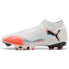 Image de Puma, Hommes, Chaussures de football, Future 8 Pro Fg/Ag (42.5), Orange, Noir, Blanc
