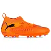 Image de Puma, Unisexe, Chaussures de football, Future 8 Match mg Jr (38.5), Orange, Noir