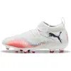 Image de Puma, Garçons, Chaussures de football, FUTURE 8 MATCH FG/AG Jr (37), Blanc, Noir