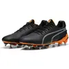 Image de Puma, Unisexe, Chaussures de football, King Ultimate Mxsg (42), Noir, Orange, Argent