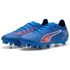 Image de Puma, Unisexe, Chaussures de football, Ultra 6 Pro Fg/Ag (41), Bleu, Blanc, Rouge