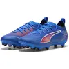 Image de Puma, Garçons, Chaussures de football, ULTRA 6 PRO FG/AG Jr (32.5), Rouge, Blanc, Bleu