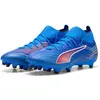 Image de Puma, Unisexe, Chaussures de football, ULTRA 6 MATCH+ FG/AG (44.5), Bleu, Blanc