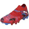 Image de Puma, Unisexe, Chaussures de football, Future 8 Match Playmakers Fg/Ag (44.5), Bleu, Noir, Rouge