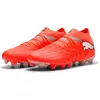 Image de Puma, Hommes, Chaussures de football, Future 9 Pro Fg/Ag (45), Orange, Rouge, Gris