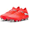 Image de Puma, Hommes, Chaussures de football, Future 9 Match Fg/Ag (43), Rouge, Blanc, Noir, Argent