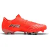 Image de Puma, Hommes, Chaussures de football, Future 9 Match Fusion Fg/Ag (40.5), Noir, Argent, Rouge, Blanc