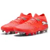 Image de Puma, Femmes, Chaussures de football, FUTURE 9 MATCH FG/AG Wn's (37), Noir, Argent, Rouge, Blanc