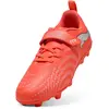 Image de Puma, Unisexe, Chaussures de football, Future 9 Play V Fg/Ag Rb Jr (31), Rouge, Noir, Blanc