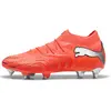 Image de Puma, Unisexe, Chaussures de football, Future 9 Ultimate Mxsg (41), Rouge, Noir, Argent, Blanc