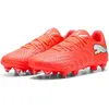 Image de Puma, Unisexe, Chaussures de football, Future 9 Play Mxsg (42.5), Rouge, Argent