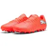 Image de Puma, Unisexe, Chaussures de football, Future 9 Play mg (43.5), Rouge, Blanc, Noir, Argent