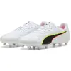 Image de Puma, Garçons, Chaussures de football, KING 20 PLAY FG/AG Jr (38.5), Rouge, Jaune, Blanc