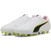 Image de Puma, Hommes, Chaussures de football, KING 20 MATCH FG/AG (44.5), Rouge, Blanc, Jaune