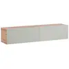 Image de Beliani, Meuble TV, Gladstone (140 x 32 x 30 cm)
