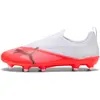 Image de Puma, Garçons, Chaussures de football, ULTRA 7 MATCH LL FG/AG Jr (38), Rouge, Blanc, Noir