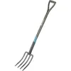 Image de Fourche à becher NatureLine  Manche bois 100% FSC   Poignée ergo en D   Dents acier trempé