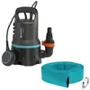 Image de Kit anti-inondation GARDENA - Pompe d'évacuation pour eaux chargées 9000 l/h - Tuyau de refoulement 10m - Caisse en plastique