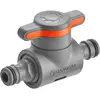 Image de Gardena, Raccord de tuyau + connecteur de tuyau, Accouplement avec vanne de régulation (Arrêt d'eau, Attelage, Raccord de tuyau, Vanne de jardin, 13 mm)