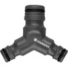 Image de Gardena, Raccord de tuyau + connecteur de tuyau, Pièce de réduction en Y (Répartiteur, 13 mm)