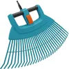 Image de Balai à gazon 2 en 1 XXL 77cm Combisystem - Plastique renforcé   32 dents   Ratissage herbe   Garantie 25 ans (3107-20)