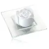 Image de Primavera Pierre odorante Fleur de rose avec assiette en verre Diffuseur de parfum 1 art.
