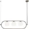 Image de Maytoni, Suspension, Erich Suspension, lampe à suspendre 3x E14 Nickel (E14)