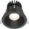 Image de Maytoni, Spot encastrable, Zoom LED Downlight, Luminaire encastré 12W dimmable noir IP65 90Ra Ø8,5mm blanc chaud (Aluminium)