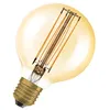 Image de Ampoule LED Dimmable Osram - édition vintage - remplacement de 40 watts - E27 - G80 - 2200 Kelvin - lumière confortable chaude - verre transparent - pack unique}