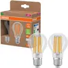 Image de Osram, Ampoule, LED LAMPS ENERGY CLASS A ENERGY EFFICIENCY FILAMENT CLASSIC A 7.2W 840 Clear E27 (E27, 1521 lm, 2x)