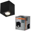 Image de Osram, Spot de plafond, LED SPOT SURFACE Square GU10 Noir (GU10)
