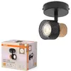 Image de Osram, Spot de plafond, DECOR SPOT CORK BLACK 1x3.4W 927 DIM (GU10, 230 lm)