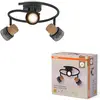 Image de Osram, Spot de plafond, DECOR SPOT CORK BLACK Spirale 3x3.4W 927 DIM (GU10, 690 lm)