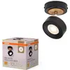 Image de Osram, Spot de plafond, DECOR SPOT PLUTO BLACK 1 spot (300 lm)