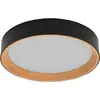 Image de Osram, Plafonnier, LED-Deckenleuchte, 24W, 3000K, 1450lm, warmweiss, IP20, dimmbar, schwarz, Ø39 cm (1450 lm)