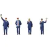Image de SET de figurines H0 avec effet sonore personnel ferroviaire et sifflet de création Faller 180237