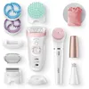 Image de Epilateur électrique Braun Silk Epil 9 985 Blanc et Rose Beauty set