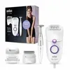 Image de Silk-épil 5-825 power 28 pincettes avec fil pour une puissance non-stop tête de rasage blanc violet