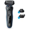Image de Rasoir homme - BRAUN 51-B1200s Wet & Dry - Noir & Bleu