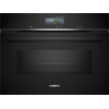 Image de Siemens CM776G1B1 iQ700 Four encastrable compact avec fonction micro-ondes 60 x 45 cm Noir CM776G1B1