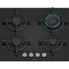 Image de Siemens EP6A6HI10 iQ500 Table gaz 60 cm Verre trempé, Noir EP6A6HI10