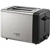 Image de Bosch Hausgeräte TAT4P420 Grille-pain 2 tranche(s), Acier inoxydable, Grille-pain, Argent, Noir