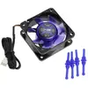 Image de Noiseblocker BlackSilent XR-2 (60 mm, 1x), Ventilateur PC, Noir, Bleu