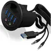 Image de Icy Box IB-HUB1403A (USB-A, 4 ports), Station d'accueil + hub USB, Noir
