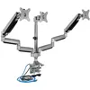 Image de ICY BOX IB-MS505-TI 32" Pince Noir, Argent - Supports d'écrans Plats pour Bureau (Pince, 21 kg, 81,3 cm (32"), 75 x 75 mm, 100 x 100 mm, Noir, Argent)