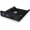 Image de Icy Box IB-HUB1417-i3 (USB-A, 3 ports), Station d’accueil + hub USB, Noir